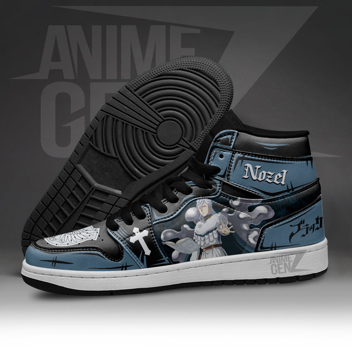 Nozel Silva JD Sneakers Black Clover Custom Anime Shoes