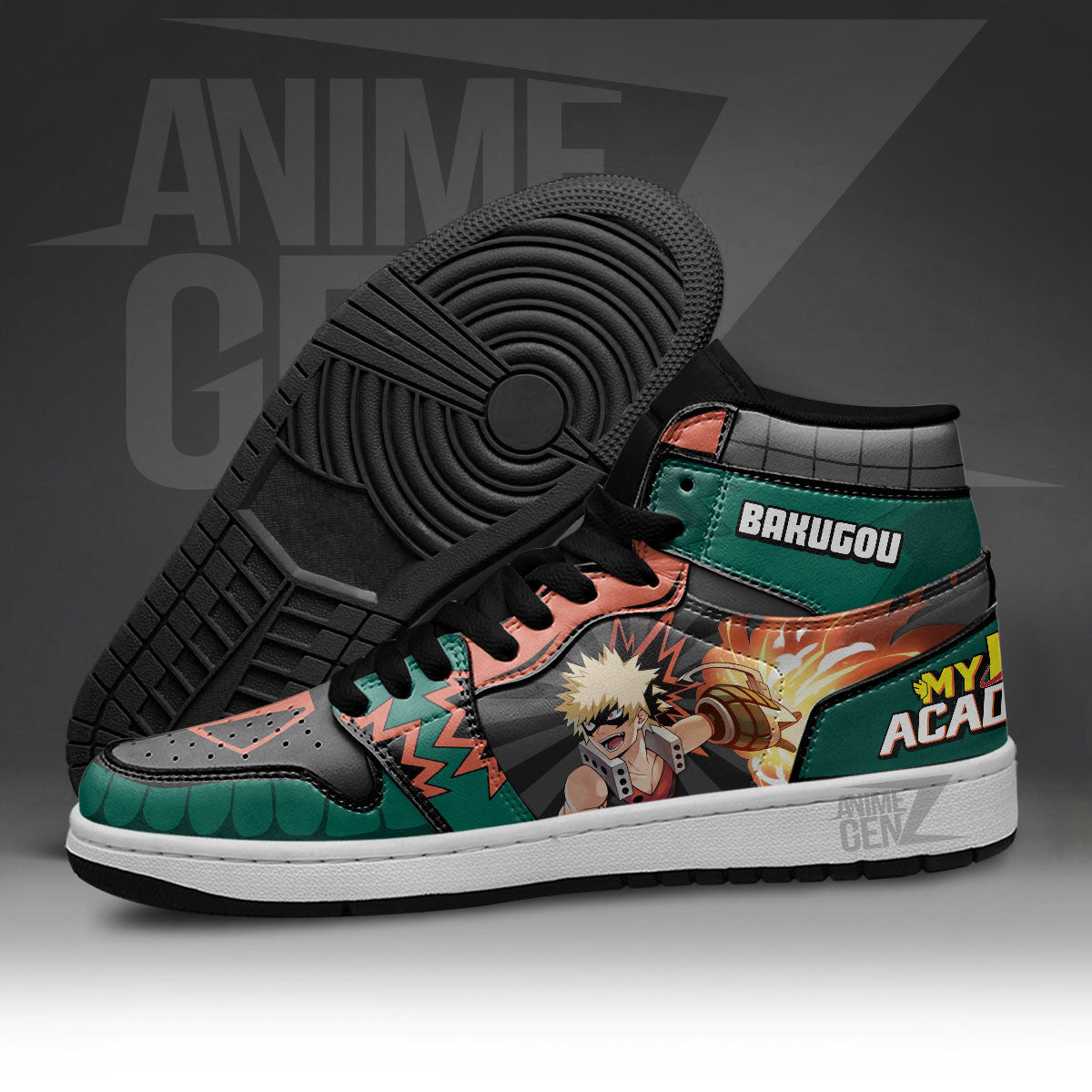 BNHA Katsuki Bakugou JD Sneakers My Hero Academia Custom Anime Shoes