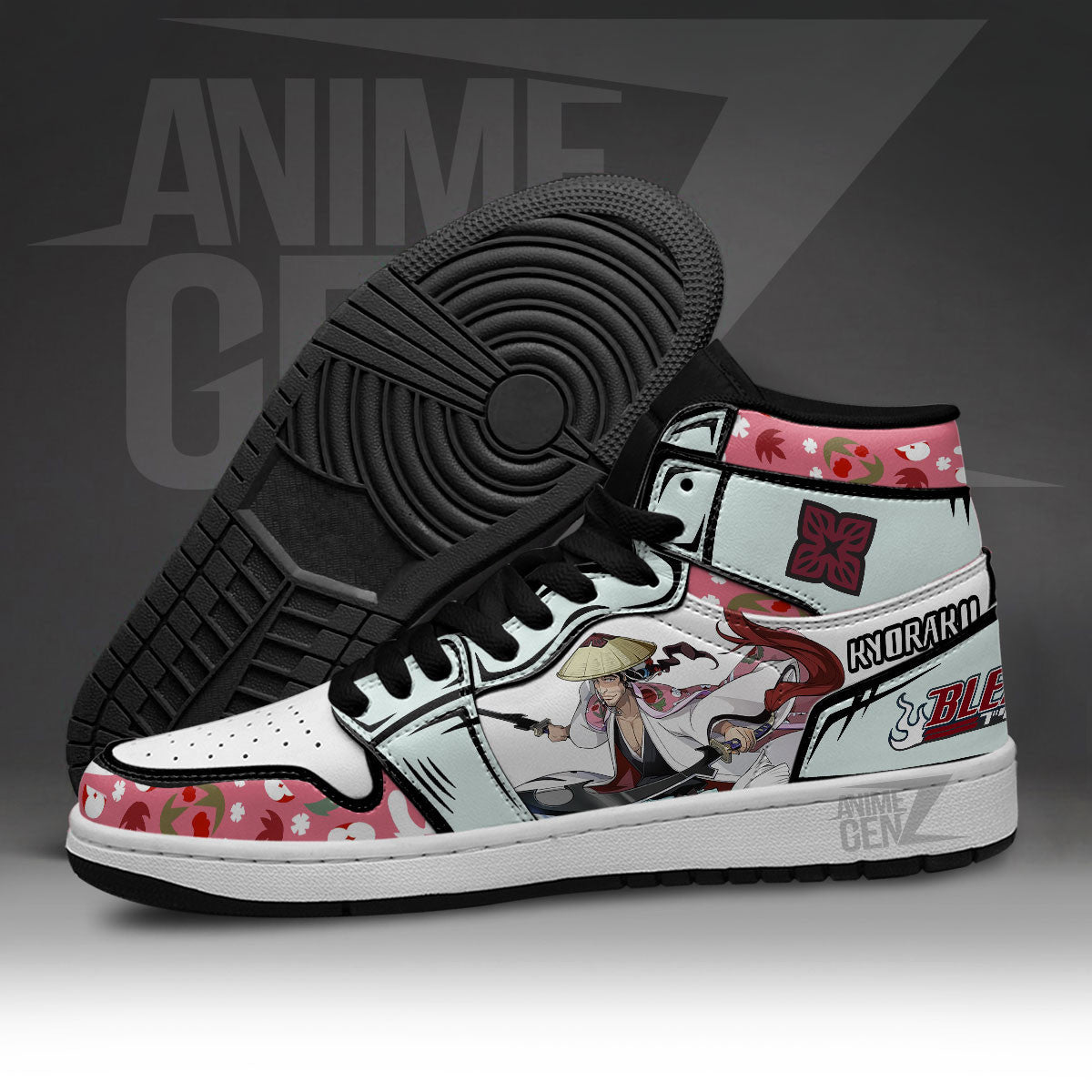 Bleach Shunsui Kyoraku JD Sneakers Custom Anime Shoes