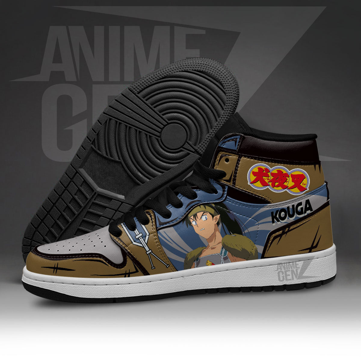 Inuyasha Kouga JD Sneakers Inuyasha Custom Anime Shoes