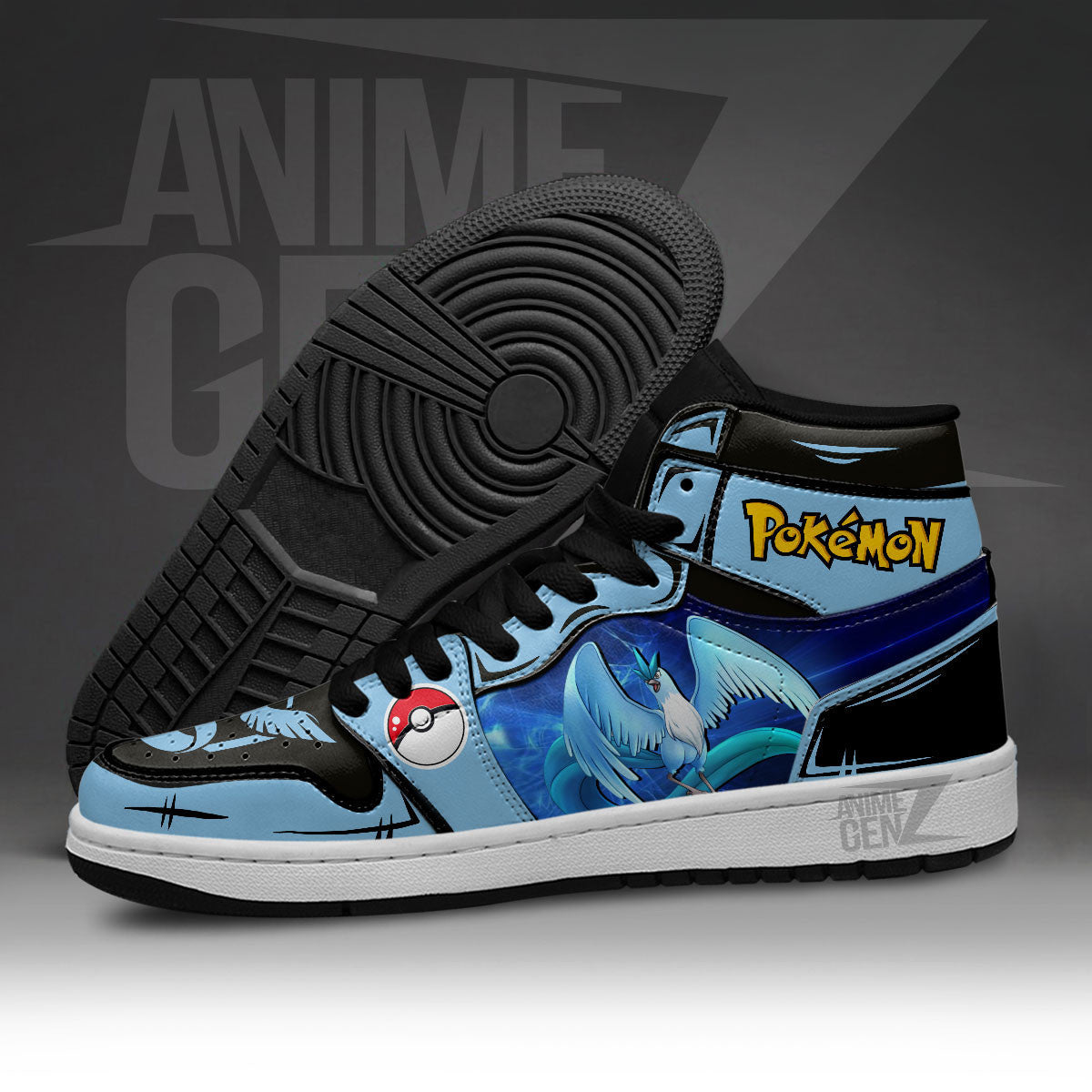 Pokemon Articuno JD Sneakers Custom Pokemon Anime Shoes