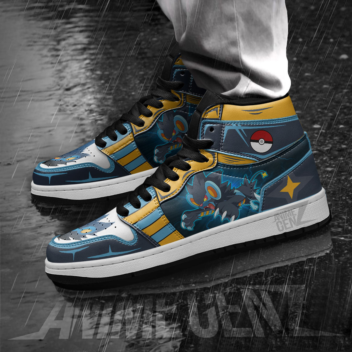 Pokemon Luxray JD Sneakers Custom Anime Shoes