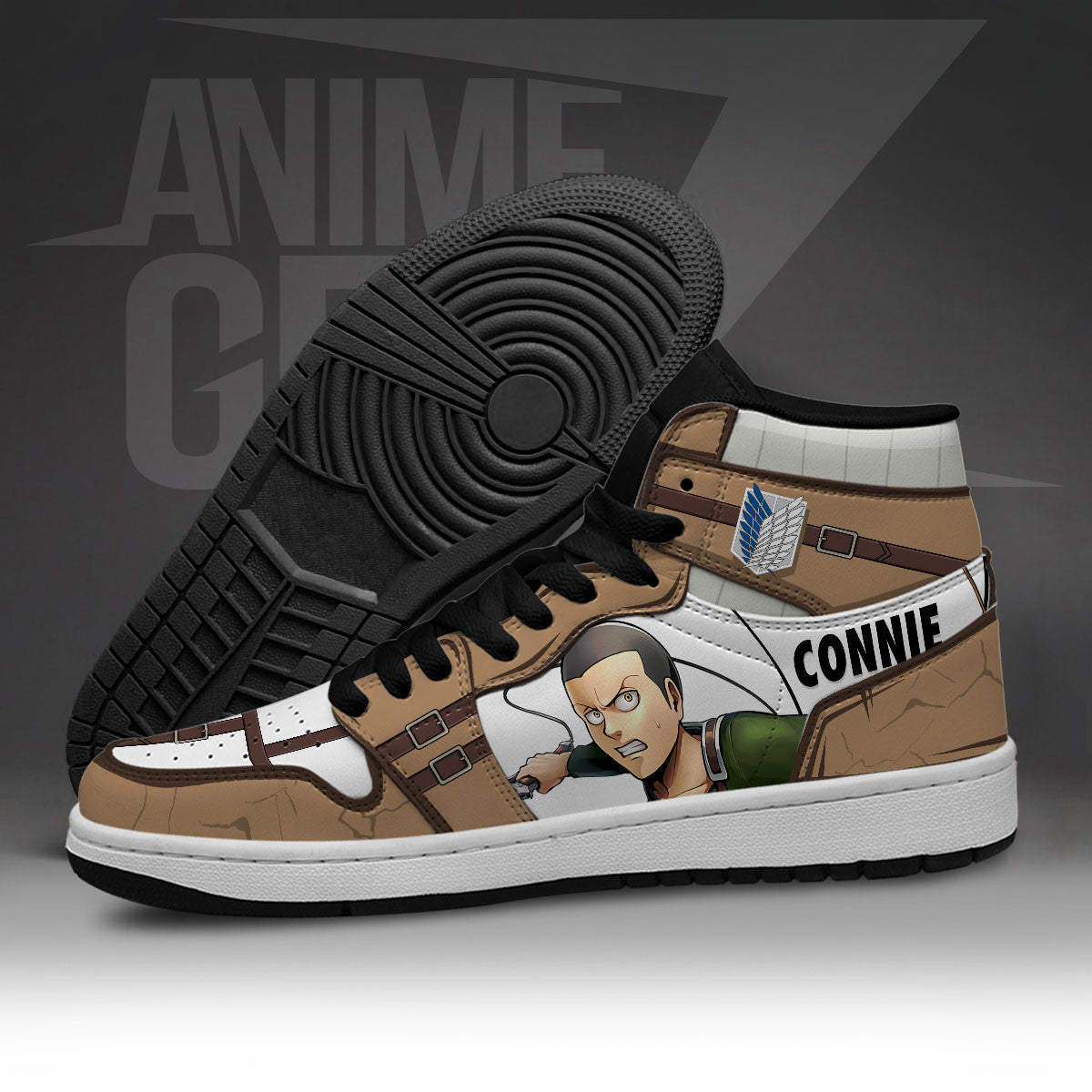 Attack On Titan JD Sneakers Connie Springer Custom Anime Shoes