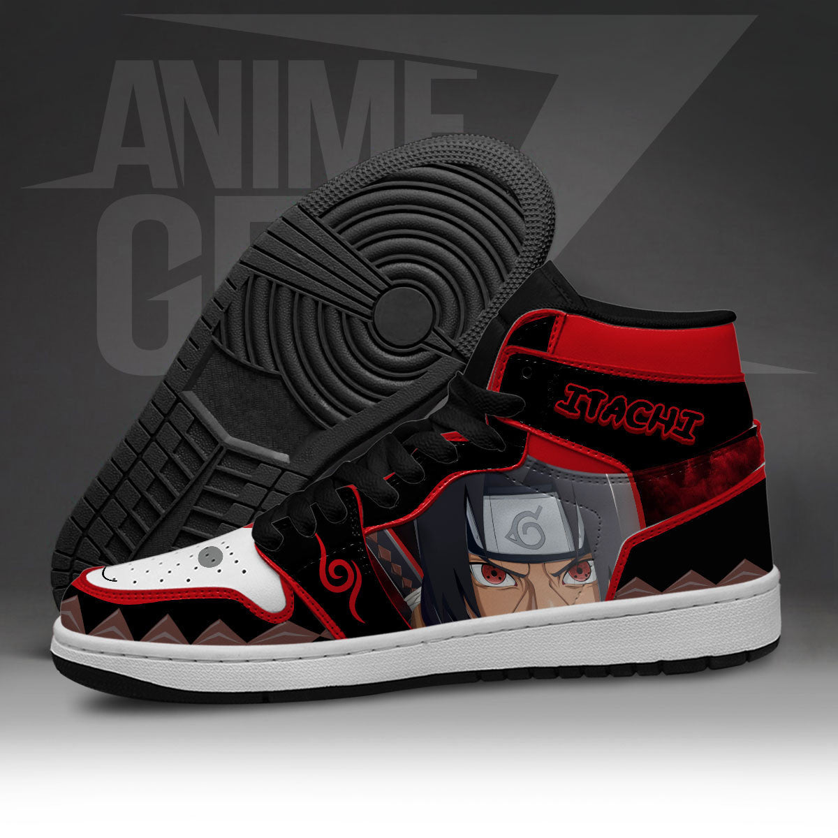 Naruto Itachi JD Sneakers Itachi Anbu Custom Anime Shoes