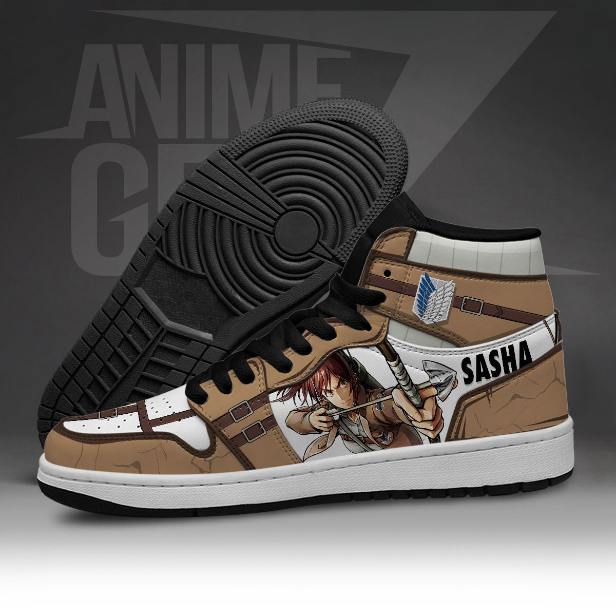Attack On Titan JD Sneakers Sasha Blouse Custom Anime Shoes