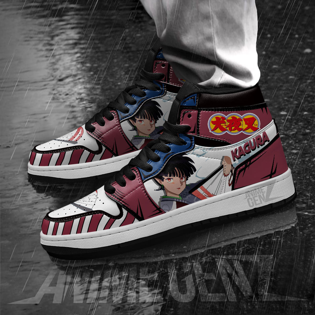 Inuyasha Kagura JD Sneakers Inuyasha Custom Anime Shoes