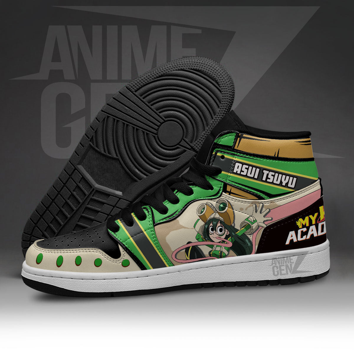 Asui Tsuyu JD Sneakers Custom Anime My Hero Academia Shoes