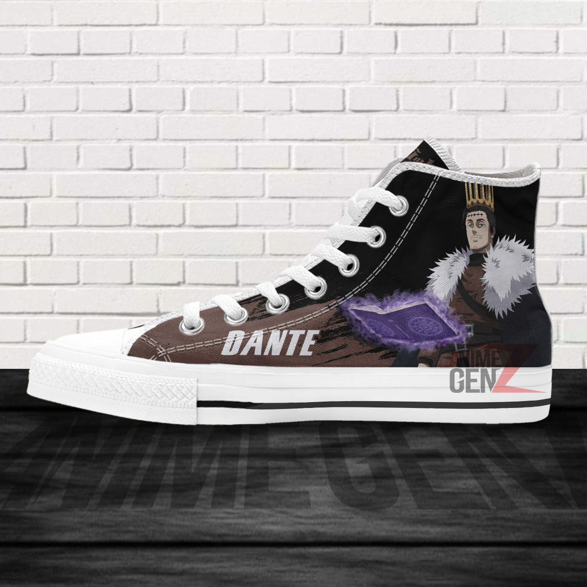 Black Clover Dante Zogratis High Top Shoes Custom Anime Sneakers