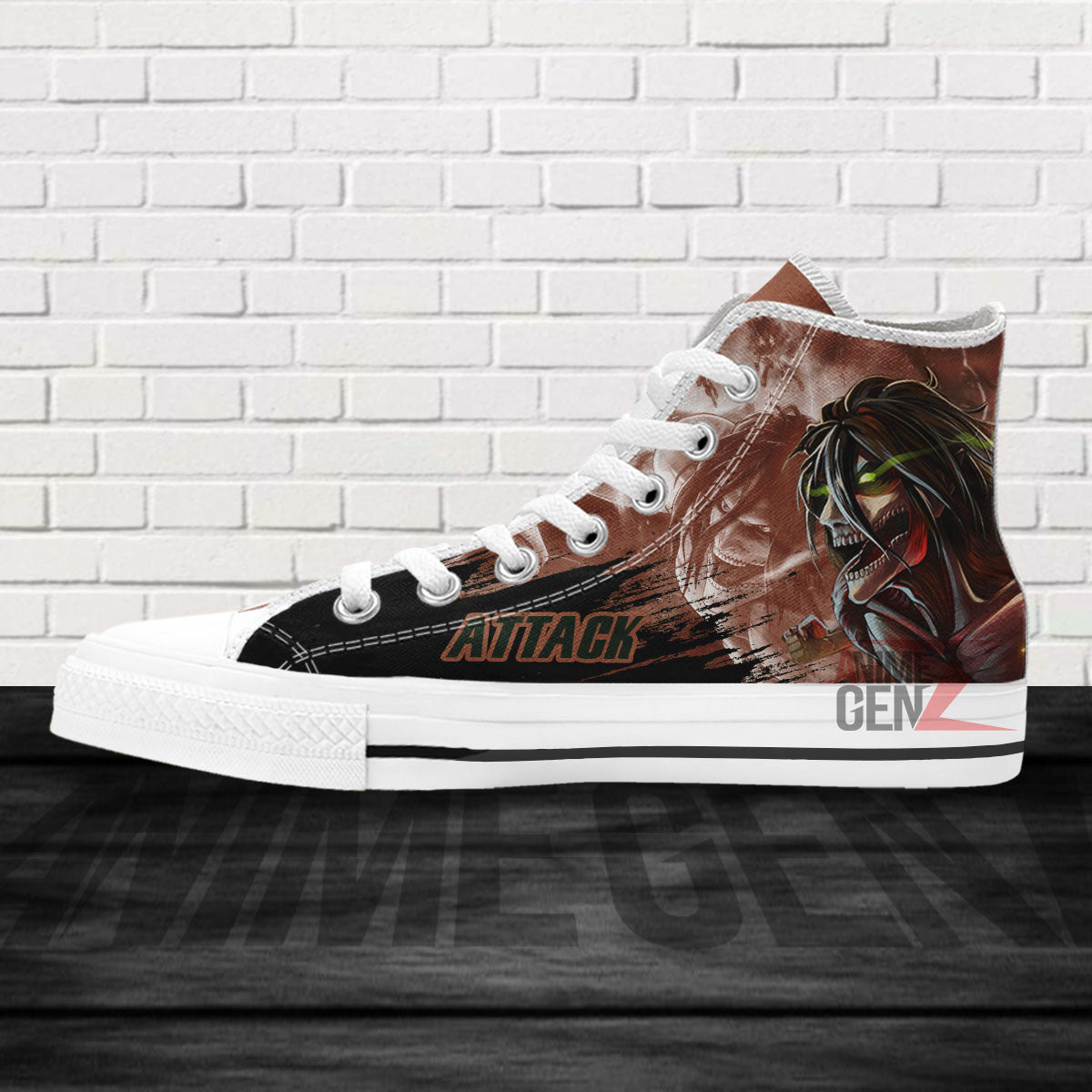 Attack On Titan Attack Titan High Top Shoes Custom Anime Sneakers