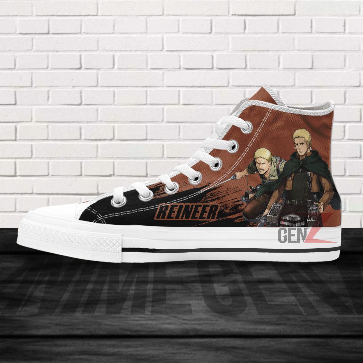 Attack On Titan Reineer High Top Shoes Custom Anime Sneakers