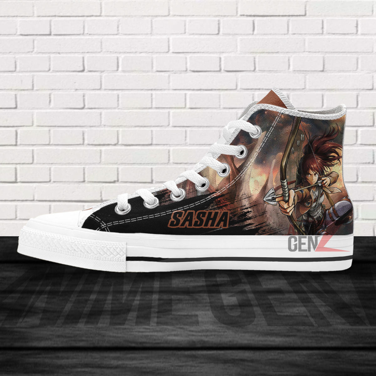 Attack On Titan Sasha High Top Shoes Custom Anime Sneakers