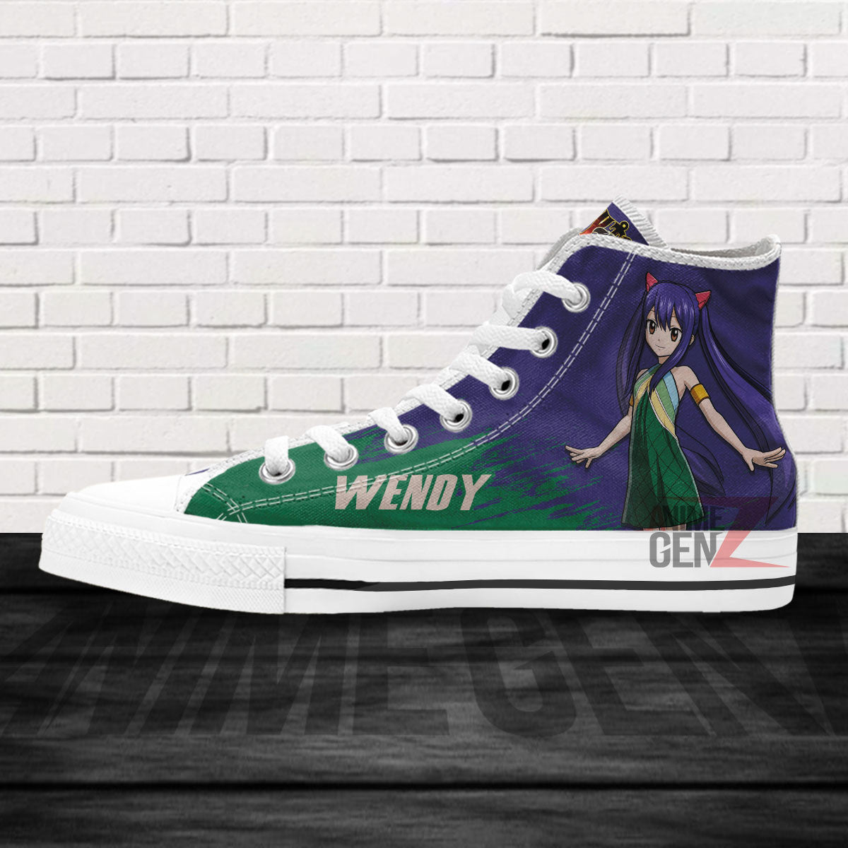 Fairy Tail Wendy High Top Shoes Custom Anime Sneakers