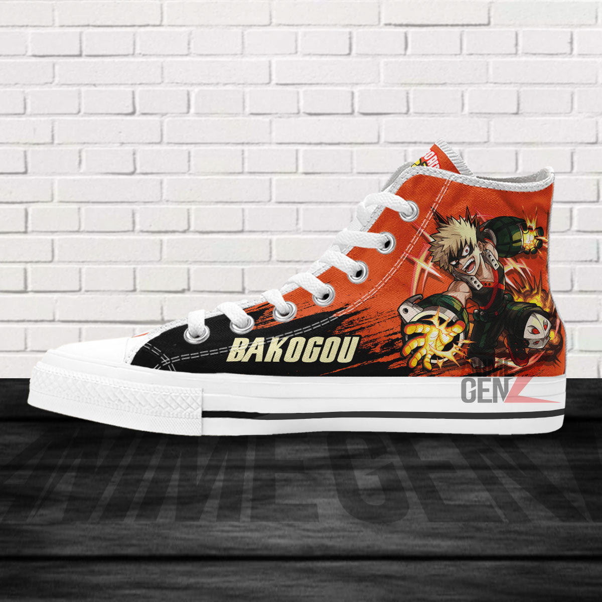 BNHA Katsuki Bakugou High Top Shoes Custom Anime Shoes