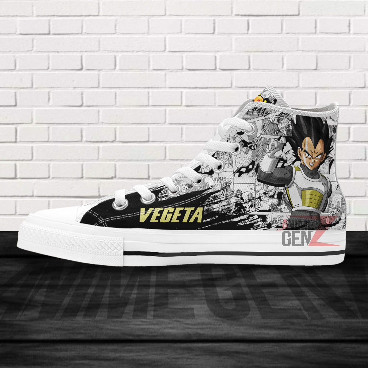 Dragon Ball Vegeta Fukkatsu High Top Shoes Custom Anime Sneakers