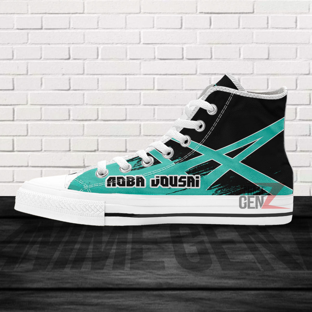Haikyuu Aoba jousai High Top Shoes Custom Anime Shoes