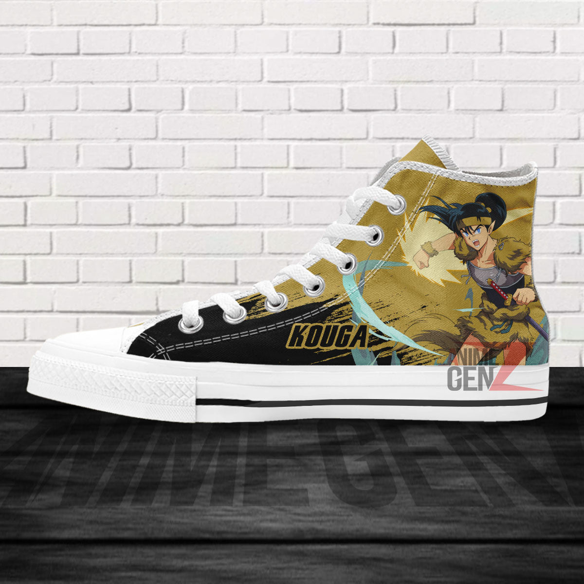 Inuyasha Kouga High Top Shoes Custom Anime Shoes