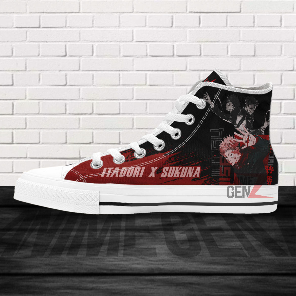 Jujutsu Kaisen Yuji Itadori Sukuna High Top Shoes Custom Anime Sneakers