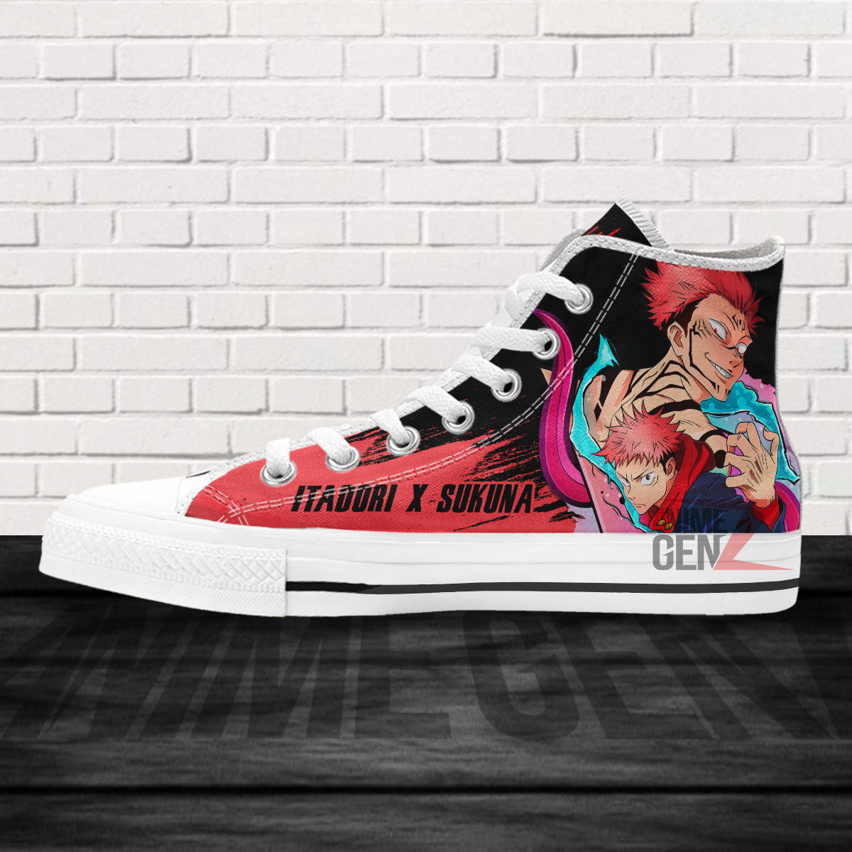 Jujutsu Kaisen Yuji Itadori Sukuna High Top Shoes Custom Anime Sneakers