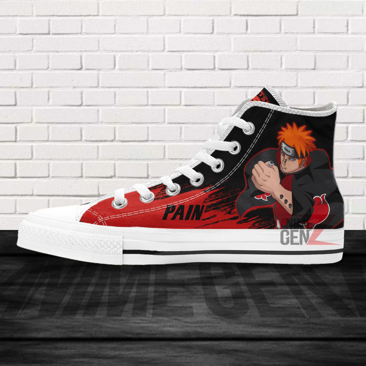 Aktasuki Pain High Top Shoes Custom Anime Sneakers
