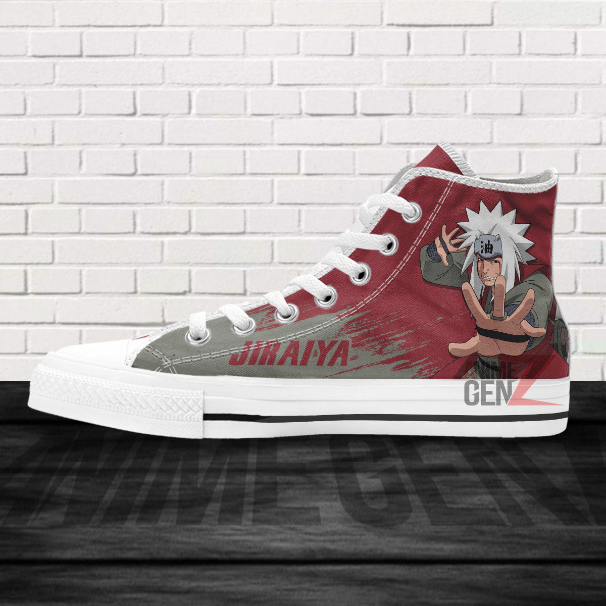 Naruto Jiraiya High Top Shoes Custom Anime Shoes