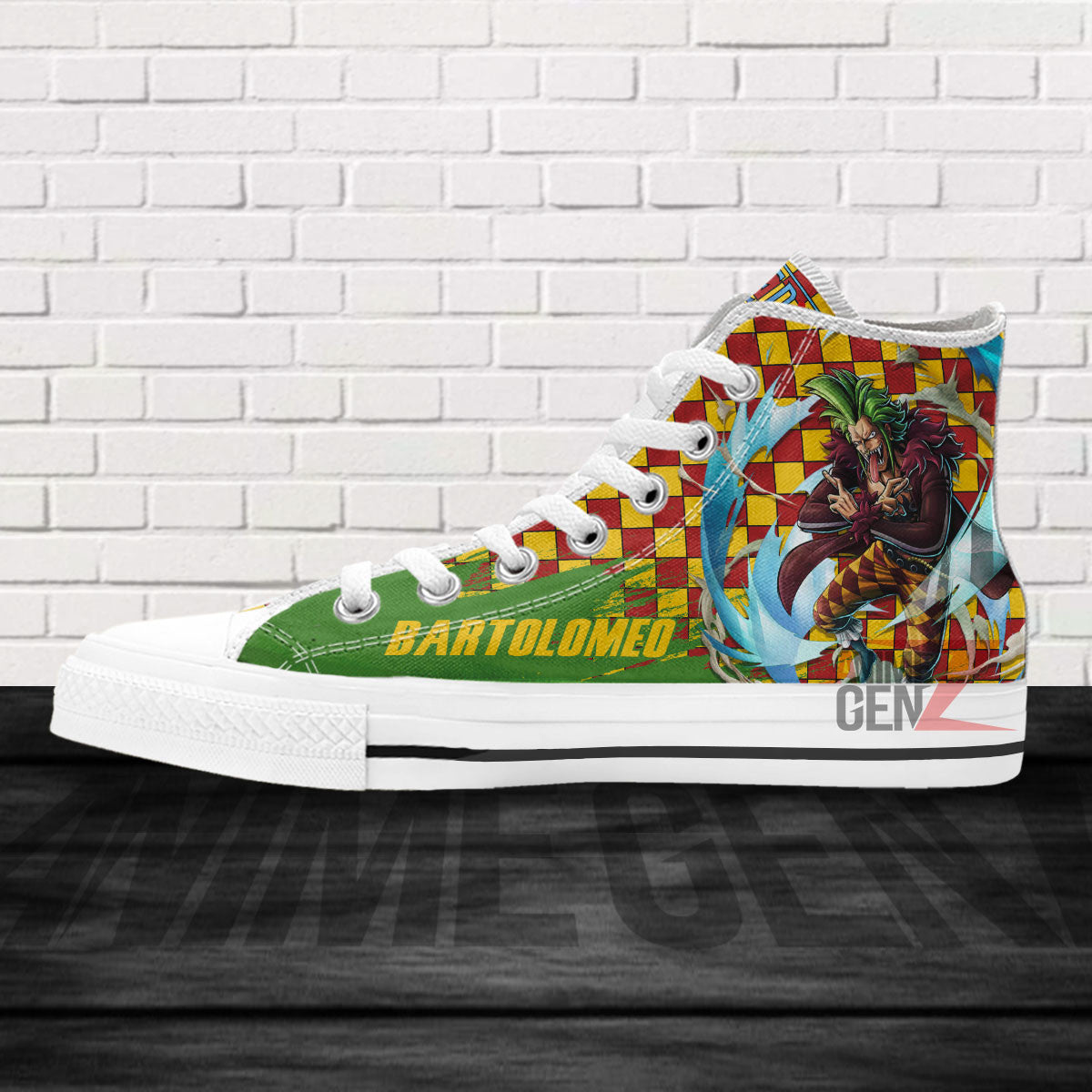 One Piece Bartolomeo High Top Shoes Custom Anime Sneakers