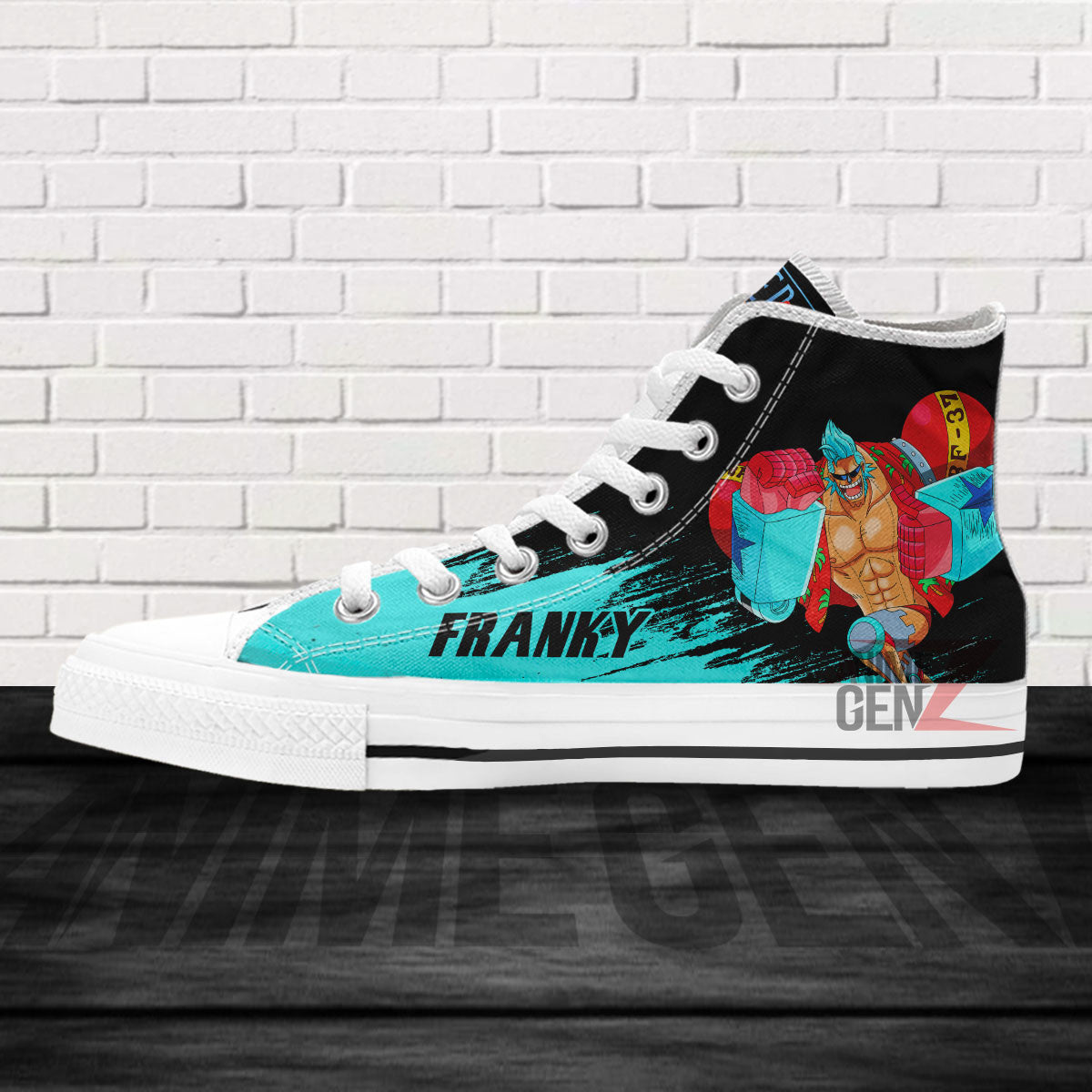 One Piece Franky High Top Shoes Custom Anime Sneakers