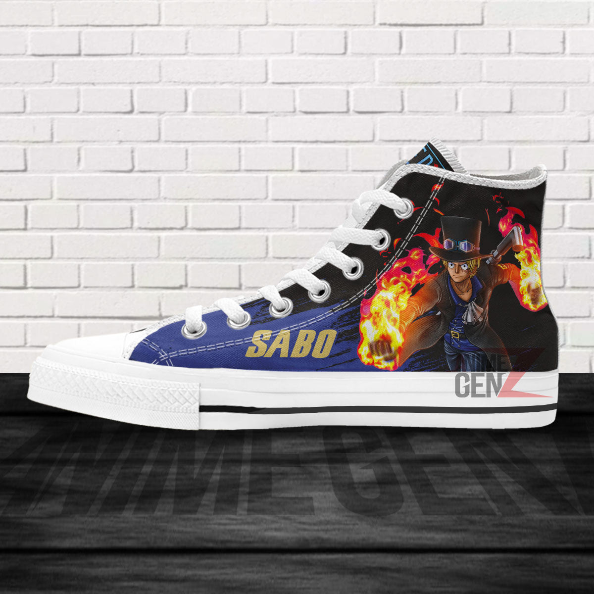 One Piece Sabo High Top Shoes Custom Anime Sneakers