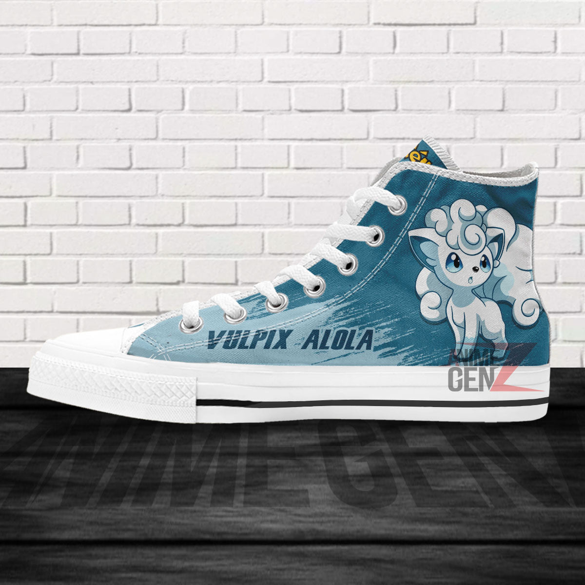 Pokemon Vulpix Alola High Top Shoes Custom Anime Sneakers