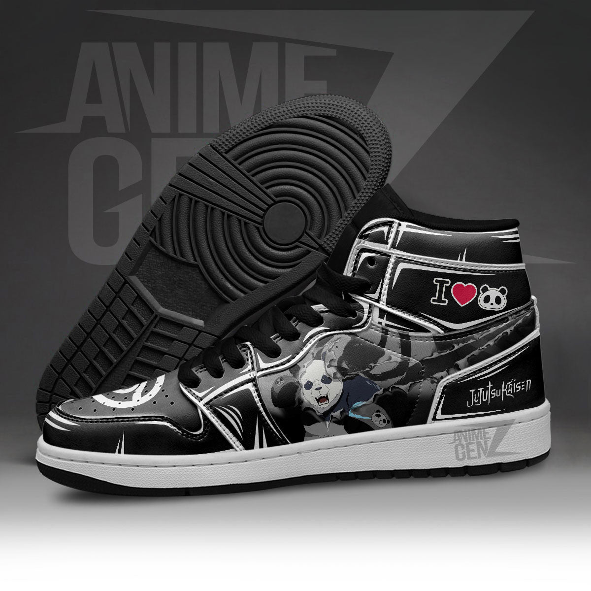 Jujutsu Kaisen Panda JD Sneakers Custom Anime Shoes