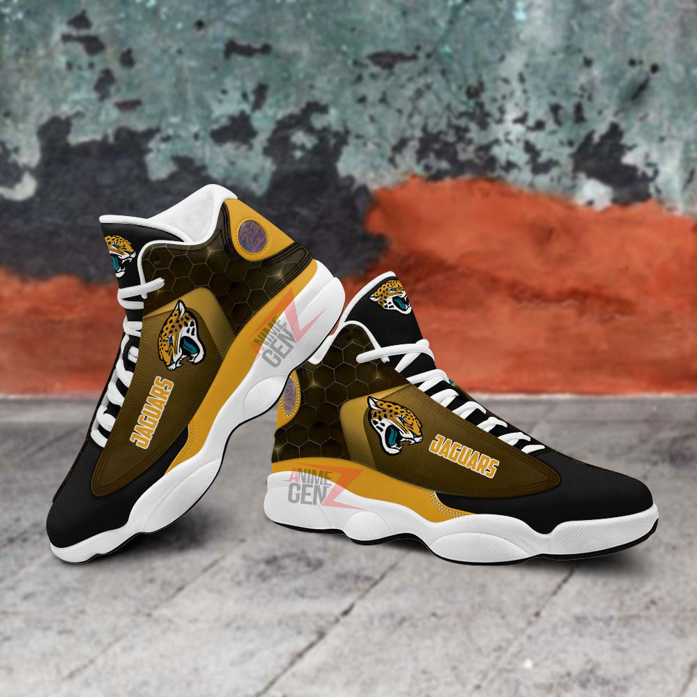 Jacksonville Jaguars Air Jordan 13 Sneakers NFL Custom Sport Shoes