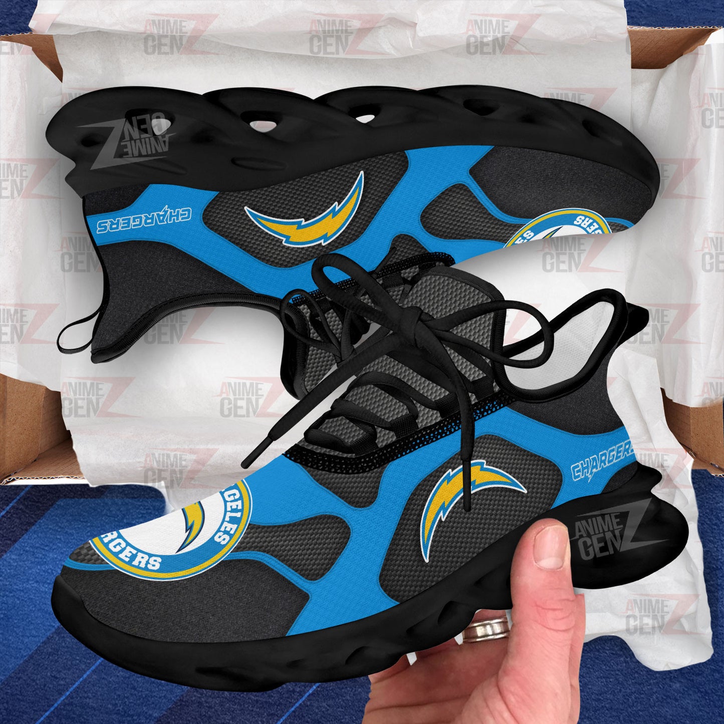 Los Angeles Chargers Sneakers NFL Custom Sports Shoes