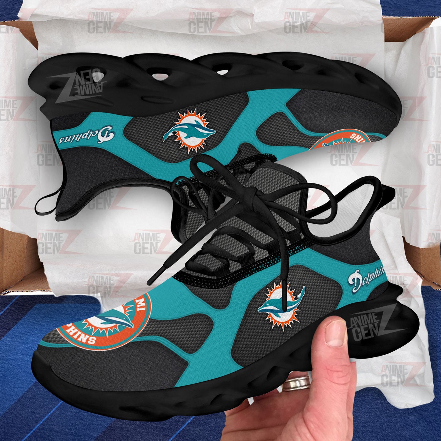 Miami Dolphins Sneakers NFL Custom Sports Shoes