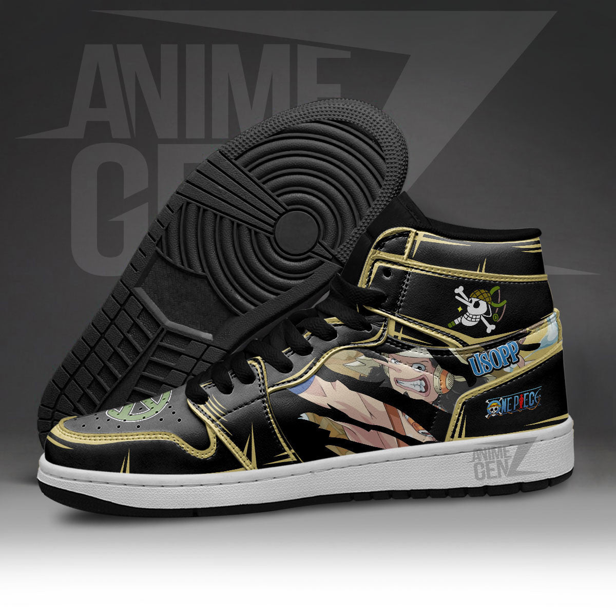 One Piece Usopp JD Sneakers Custom Anime Shoes