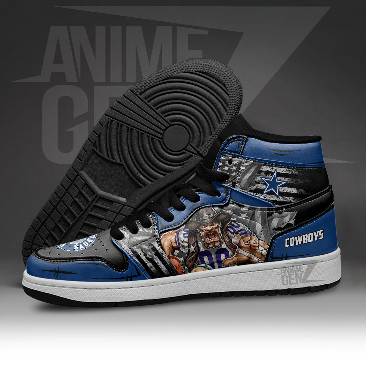 Dallas Cowboys JD Sneakers NFL Custom Sports Shoes