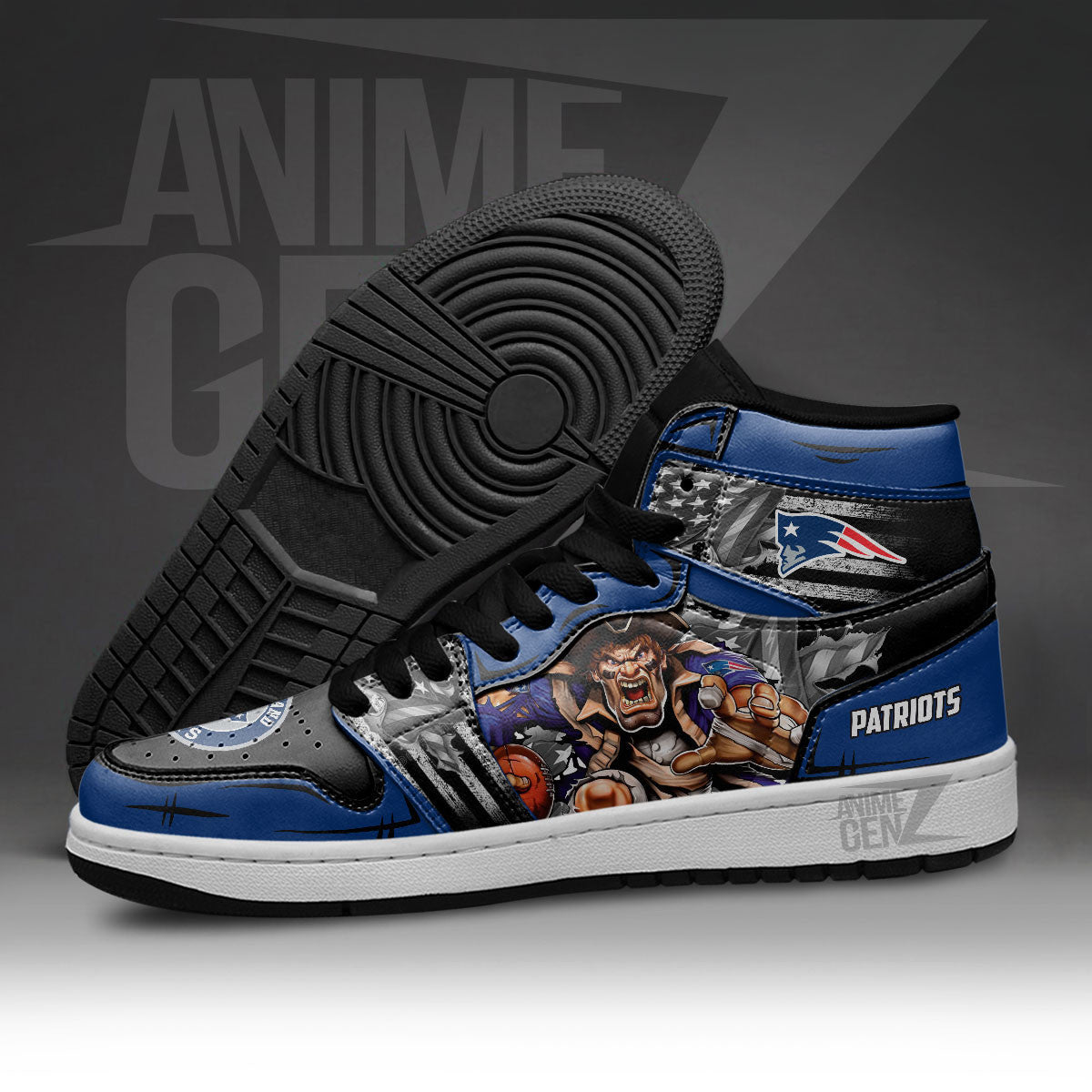 New England Patriots JD Sneakers NFL Custom Sports Shoes