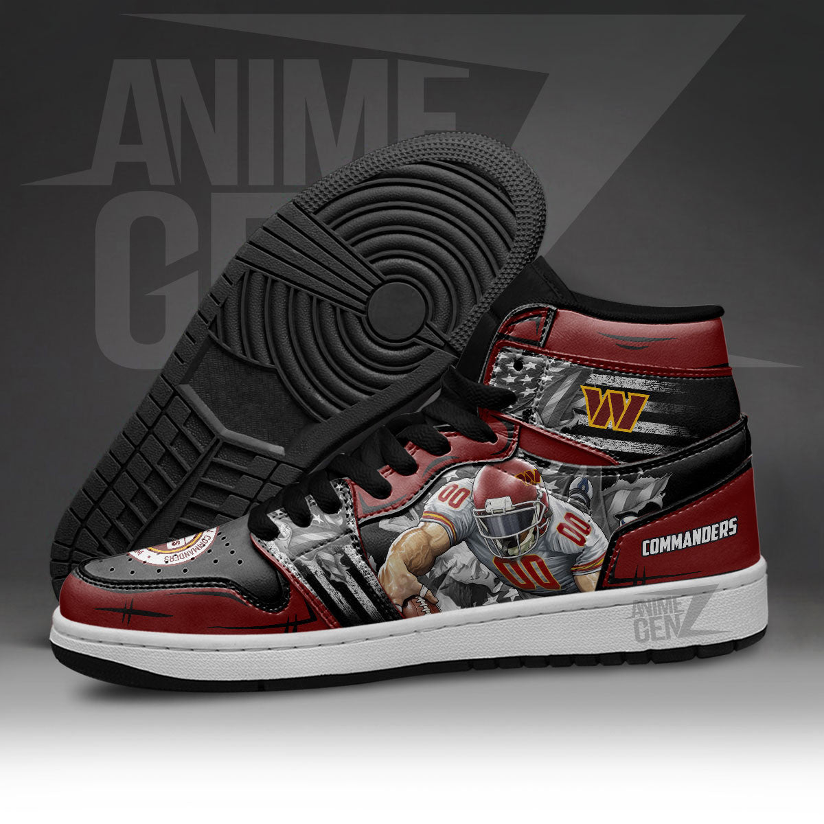 Washington Commanders JD Sneakers NFL Custom Sports Shoes