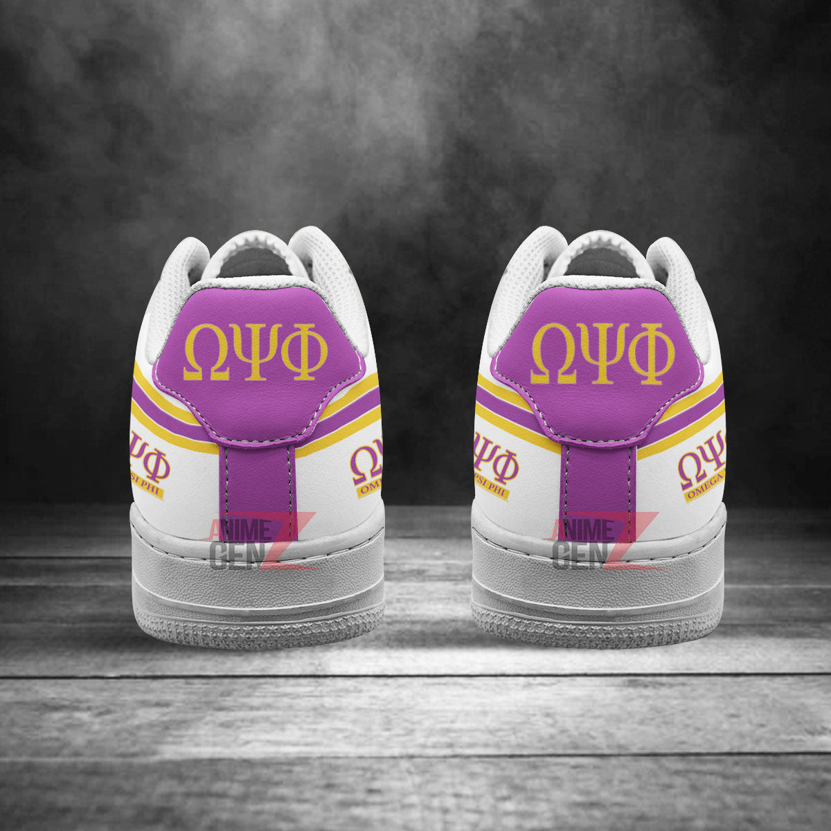 Omega Psi Phi Fraternities Air Force Sneakers Custom Shoes