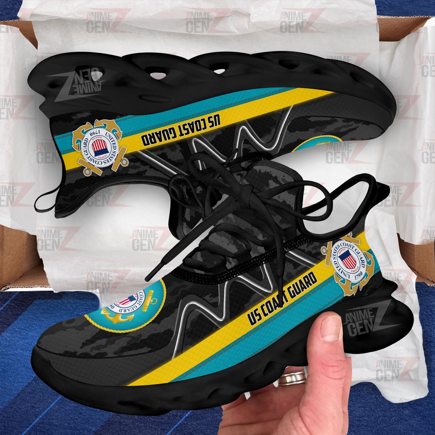 US Coast Guard Clunky Sneakers US Armed Force Custom Shoes