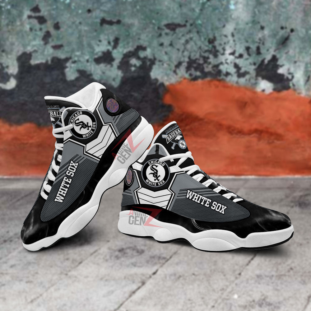 Chicago White Sox Air Jordan 13 Sneakers MLB Baseball Custom Sports Shoes