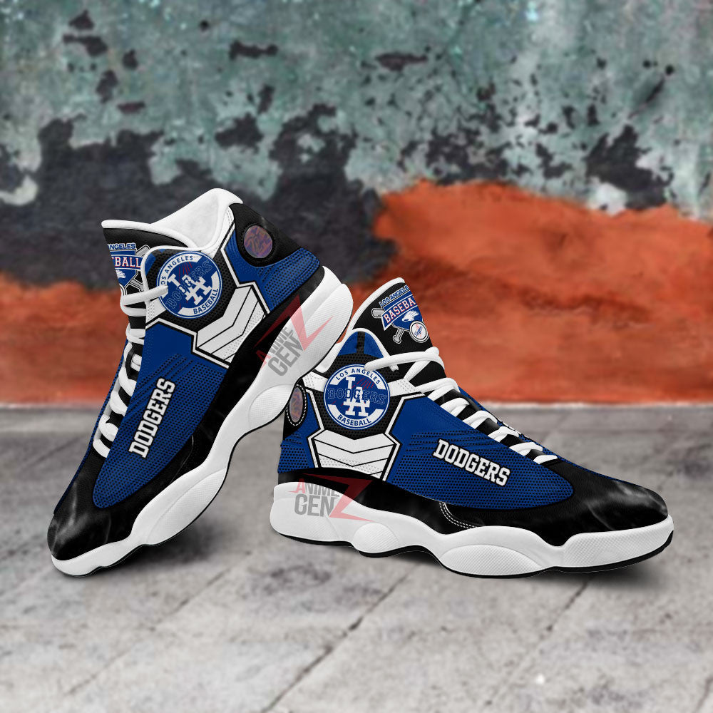 Los Angeles Dodgers Air Jordan 13 Sneakers MLB Baseball Custom Sports Shoes