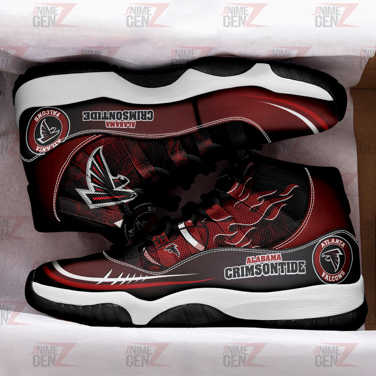 Atlanta Falcons Air Jordan 11 Sneakers NFL Custom Sport Shoes