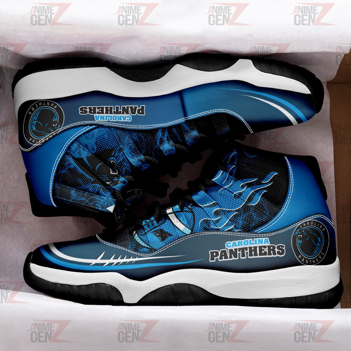 Carolina Panthers Air Jordan 11 Sneakers NFL Custom Sport Shoes