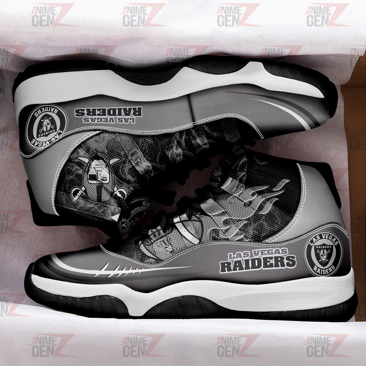 Las Vegas Raiders Air Jordan 11 Sneakers NFL Custom Sport Shoes