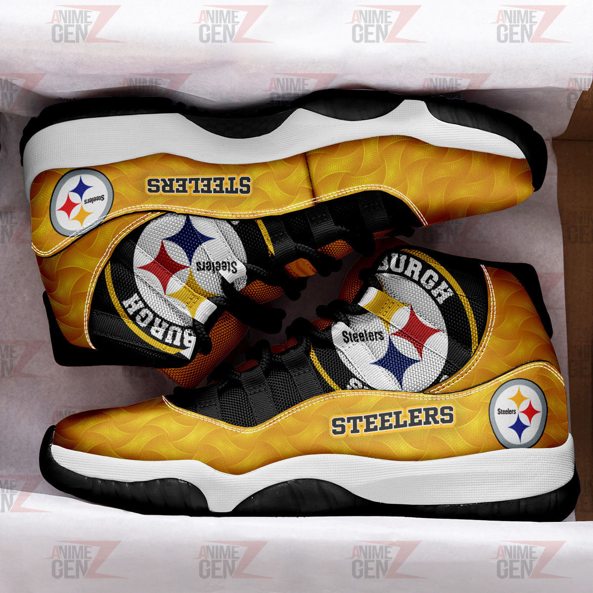 Pittsburgh Steelers Air Jordan 11 Sneakers NFL Custom Sport Shoes