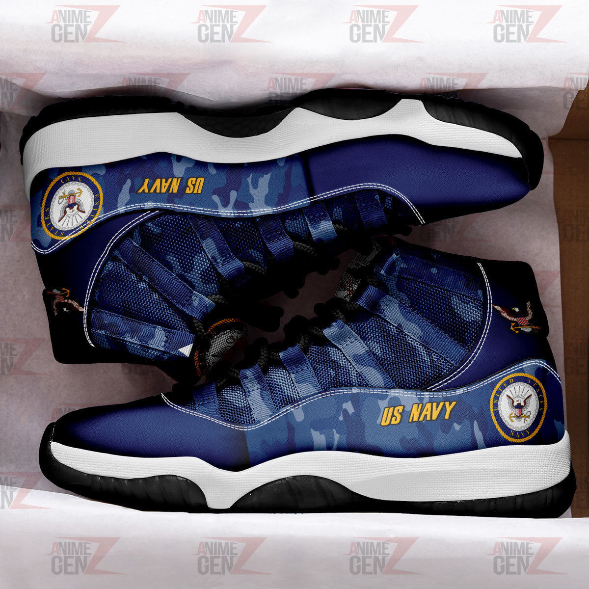 US Navy Air Jordan 11 US Armed Force Custom Shoes