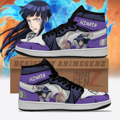 Naruto Hinata Hyuga JD Sneakers Custom Anime Shoes
