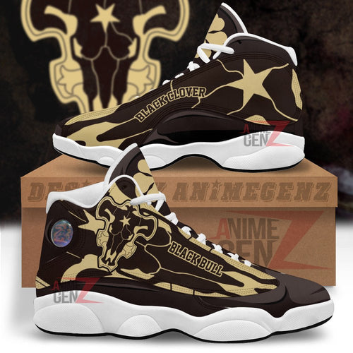Black Clover Black Bull Air Jordan 13 Sneakers Custom Anime Shoes