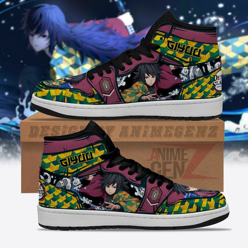 Demon Slayer JD Sneakers Tomioka Giyuu Custom Anime Shoes