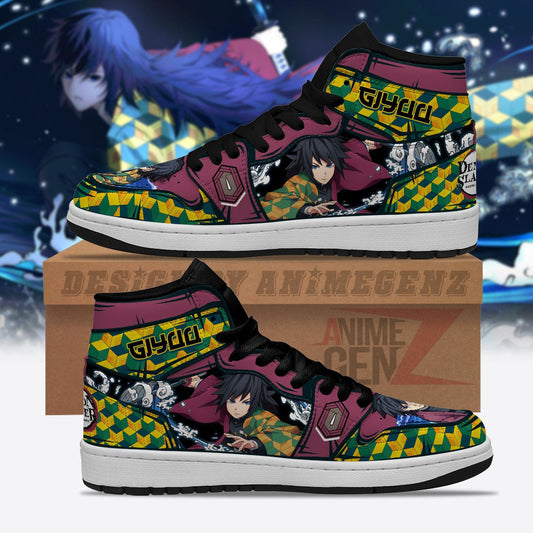 Demon Slayer JD Sneakers Tomioka Giyuu Custom Anime Shoes