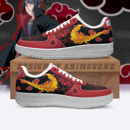 Naruto Itachi Akatsuki Air Sneakers Custom Anime Shoes
